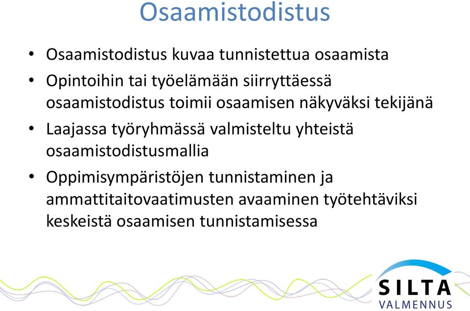 Laajassa työryhmässä valmisteltu yhteistä osaamistodistusmallia Oppimisympäristöjen