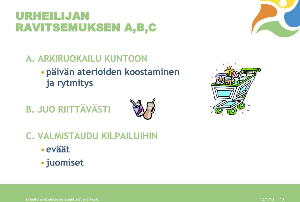 ja rytmitys B. JUO RIITTÄVÄSTI C.