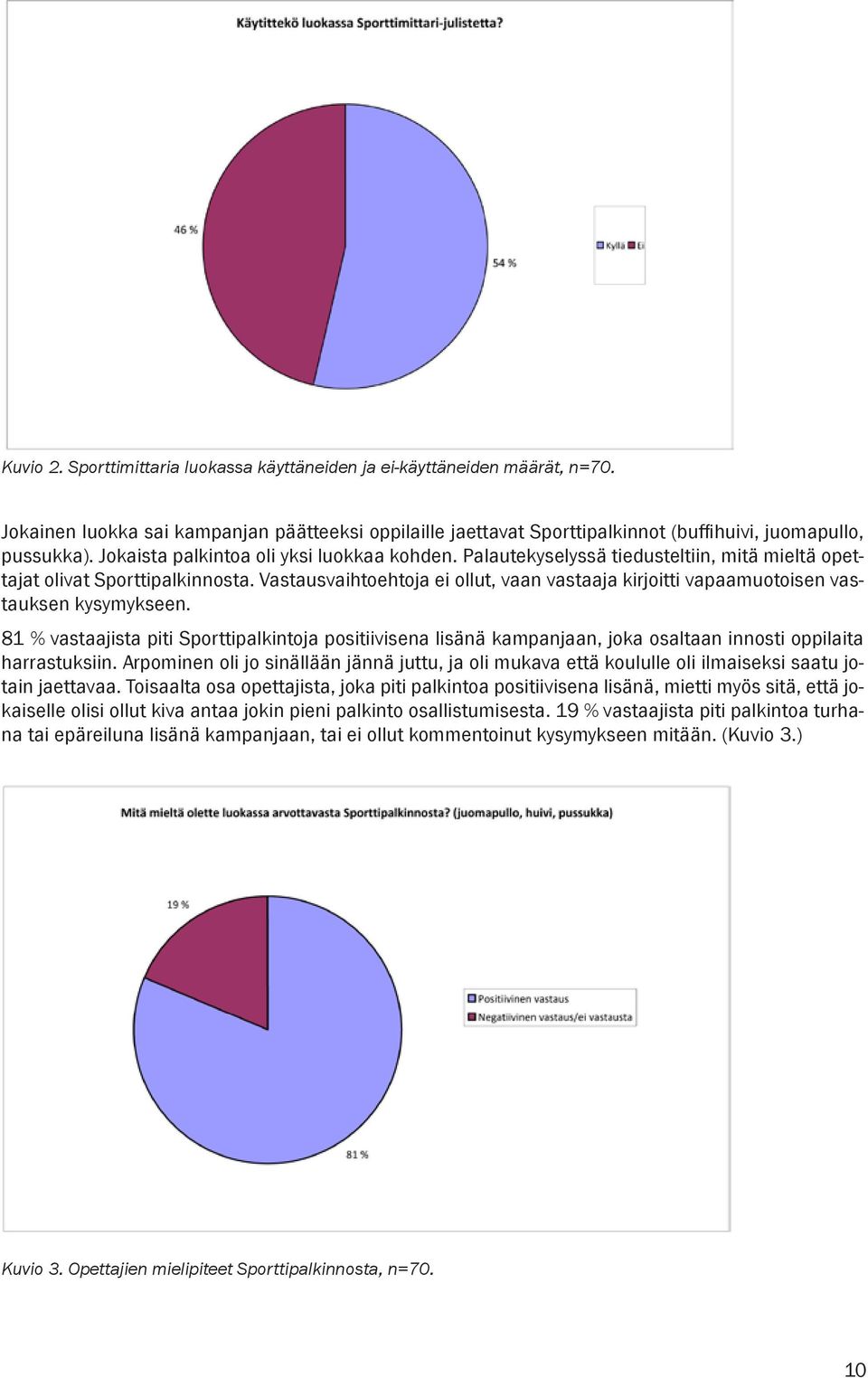 Vastausvaihtoehtoja ei ollut, vaan vastaaja kirjoitti vapaamuotoisen vastauksen kysymykseen.