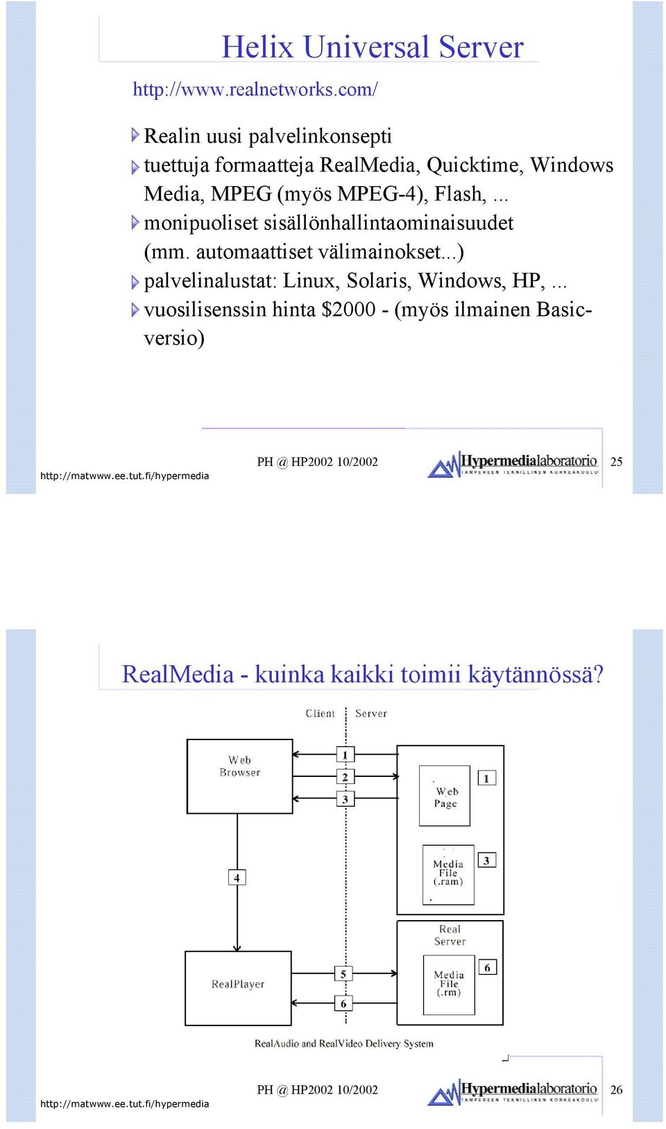 Flash,... monipuoliset sisällönhallintaominaisuudet (mm. automaattiset välimainokset.