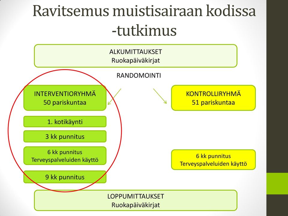 kotikäynti 3 kk punnitus 6 kk punnitus Terveyspalveluiden käyttö 6 kk