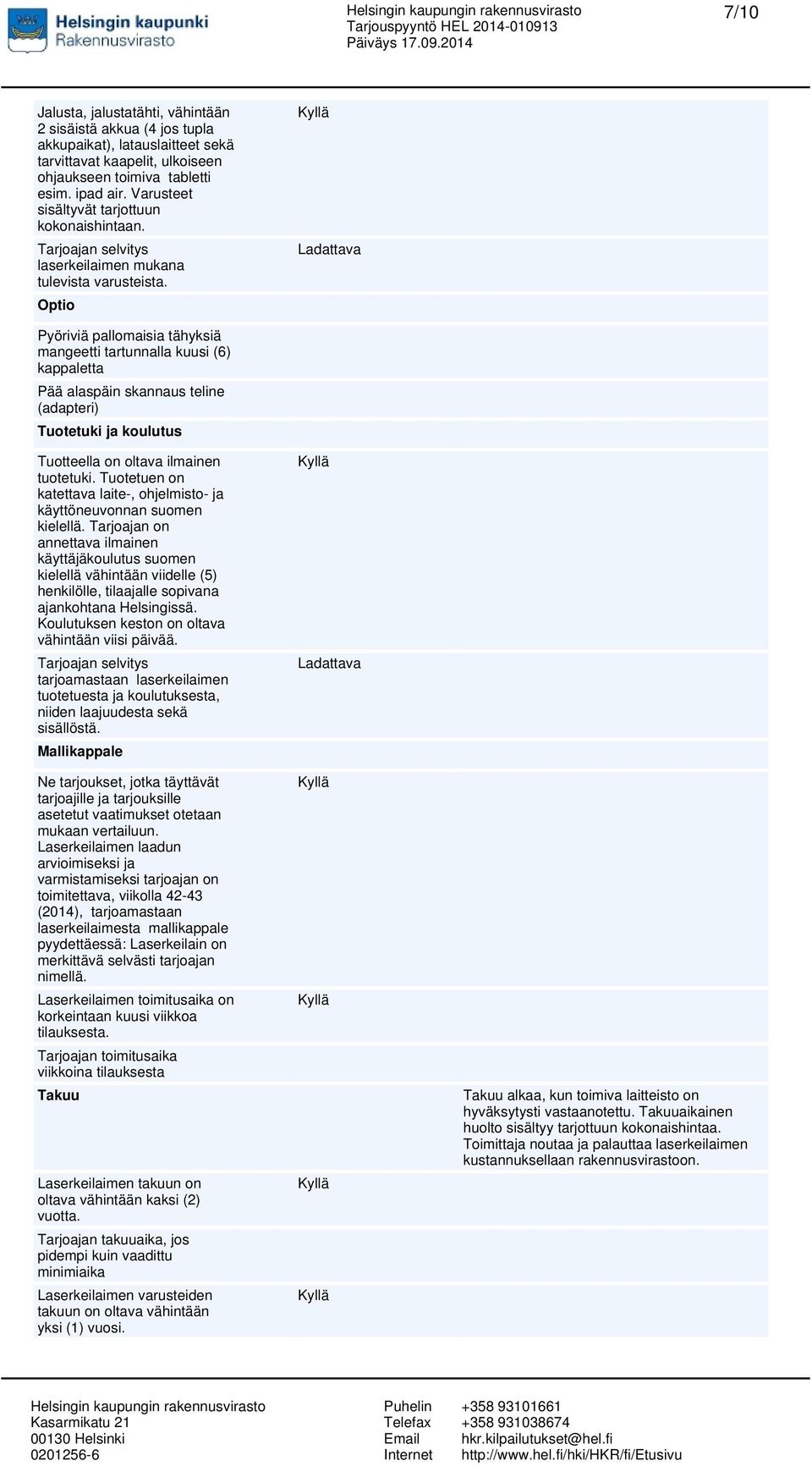 Optio Ladattava Pyöriviä pallomaisia tähyksiä mangeetti tartunnalla kuusi (6) kappaletta Pää alaspäin skannaus teline (adapteri) Tuotetuki ja koulutus Tuotteella on oltava ilmainen tuotetuki.