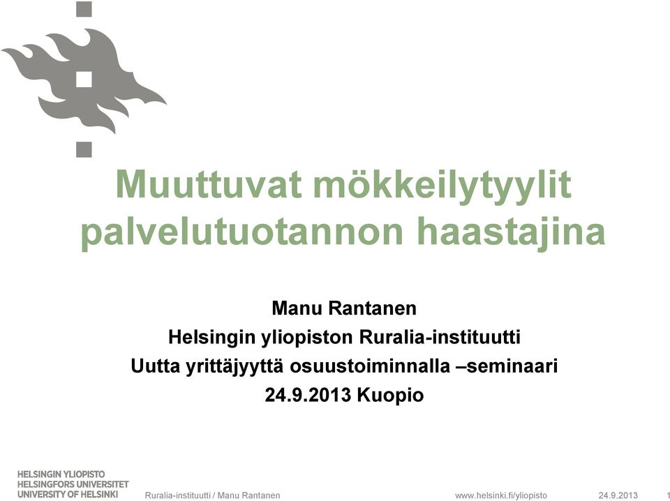 yrittäjyyttä osuustoiminnalla seminaari 24.9.