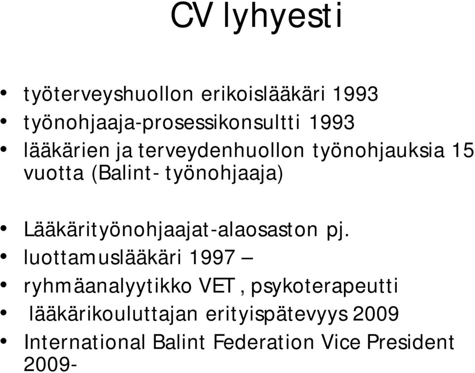 Lääkärityönohjaajat-alaosaston pj.