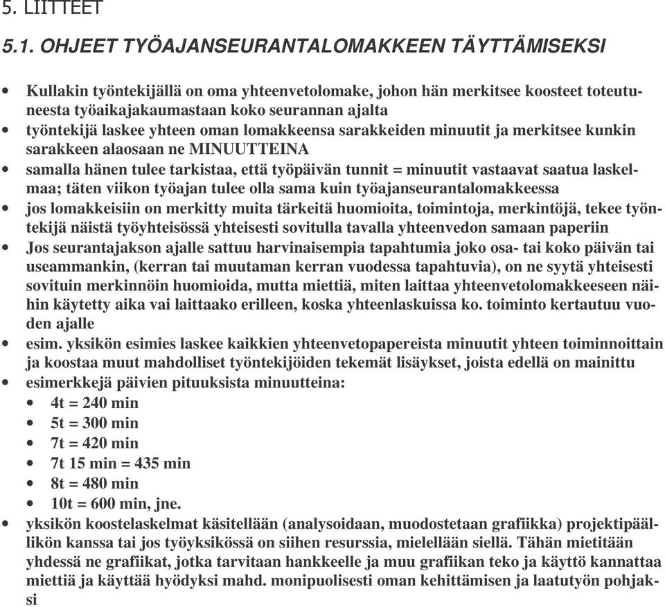 täten viikon työajan tulee olla sama kuin työajanseurantalomakkeessa jos lomakkeisiin on merkitty muita tärkeitä huomioita, toimintoja, merkintöjä, tekee työntekijä näistä työyhteisössä yhteisesti