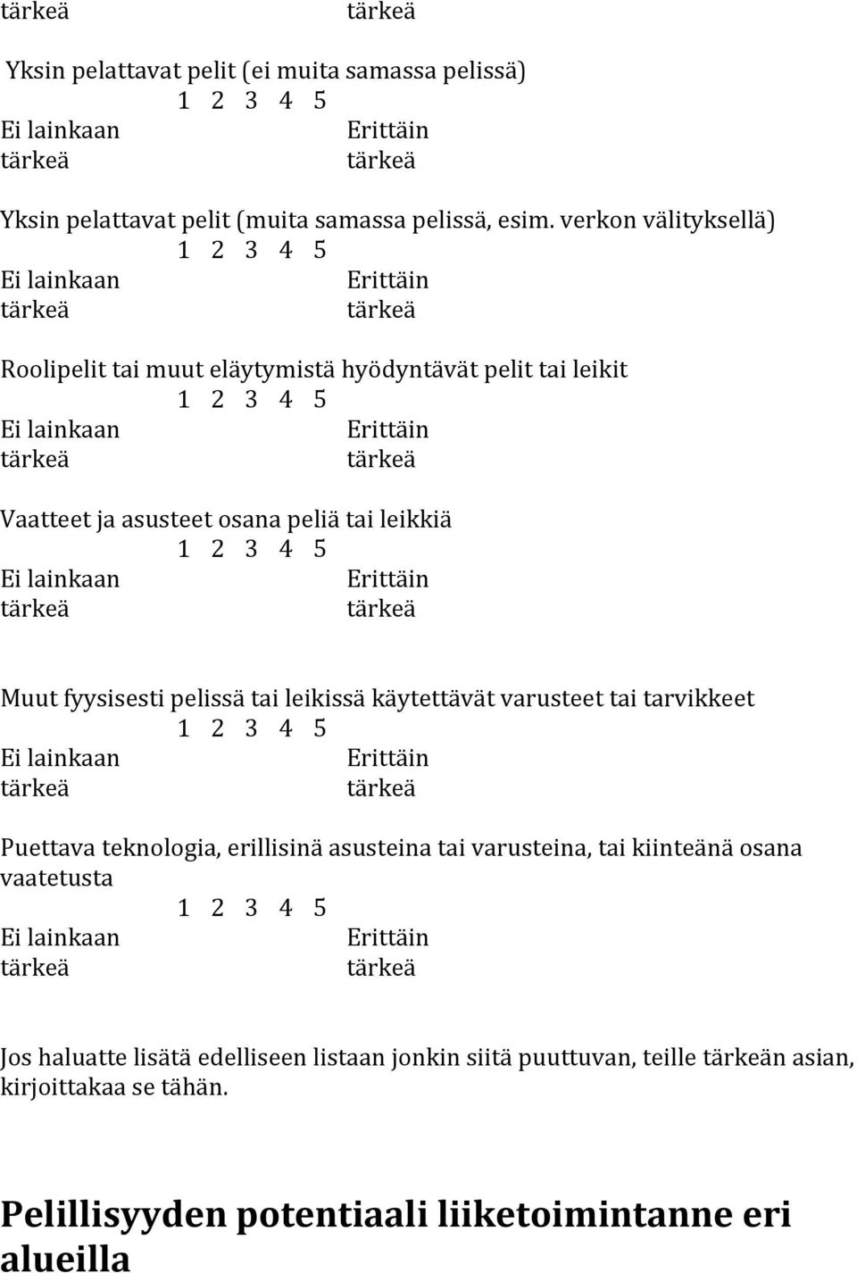 fyysisesti pelissä tai leikissä käytettävät varusteet tai tarvikkeet Puettava teknologia, erillisinä asusteina tai varusteina, tai