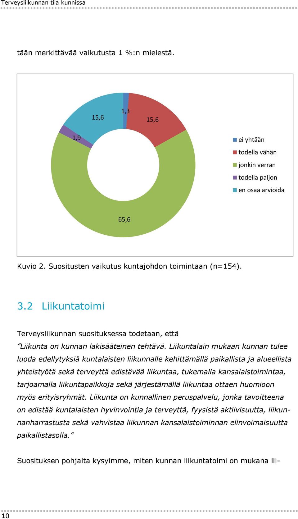 Liikuntalain mukaan kunnan tulee luoda edellytyksiä kuntalaisten liikunnalle kehittämällä paikallista ja alueellista yhteistyötä sekä terveyttä edistävää liikuntaa, tukemalla kansalaistoimintaa,