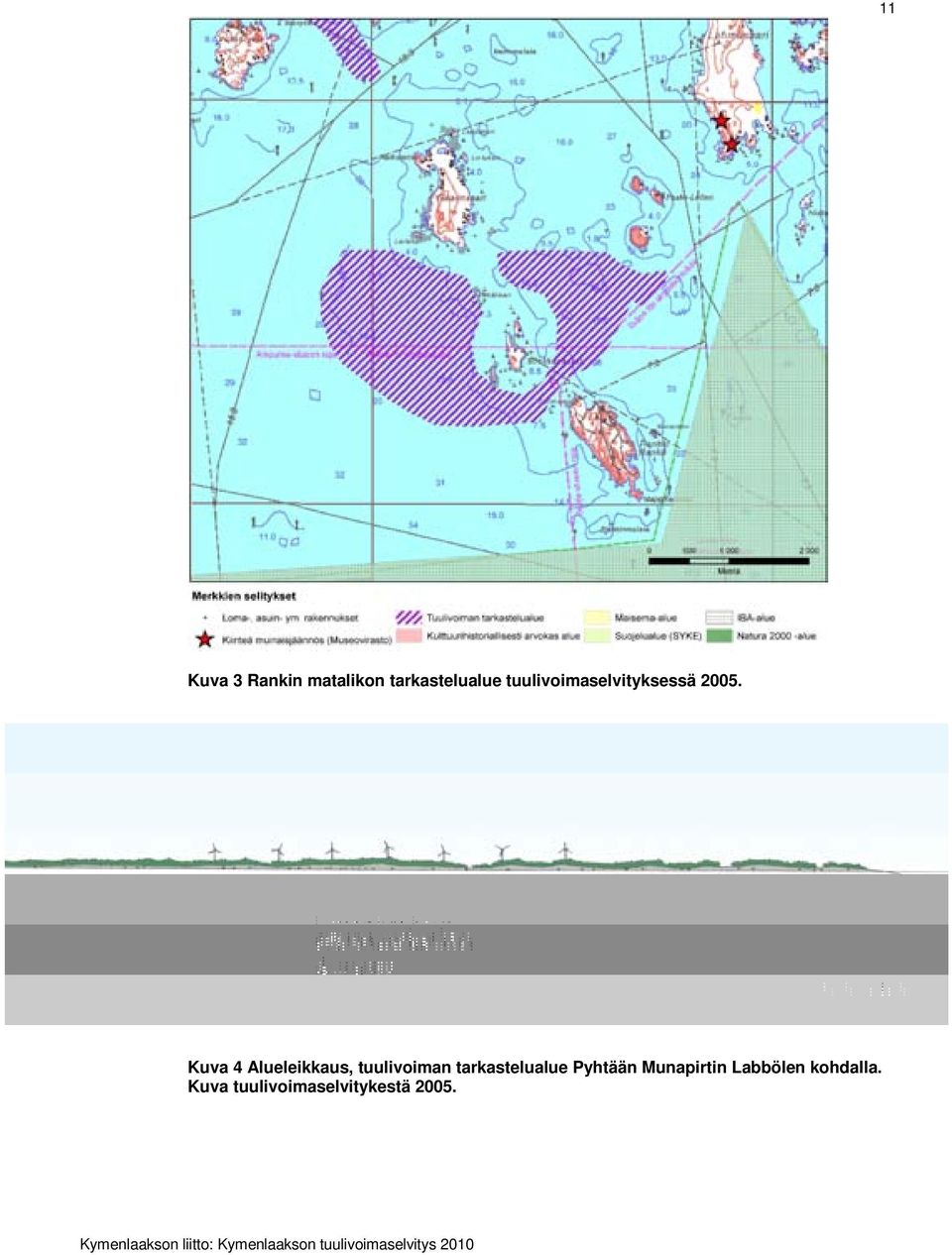 Kuva 4 Alueleikkaus, tuulivoiman tarkastelualue