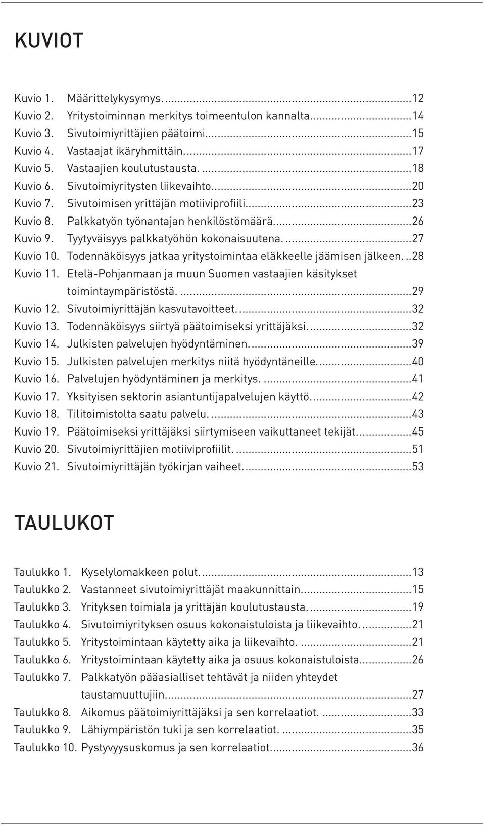 Tyytyväisyys palkkatyöhön kokonaisuutena...27 Kuvio 10. Todennäköisyys jatkaa yritystoimintaa eläkkeelle jäämisen jälkeen...28 Kuvio 11.