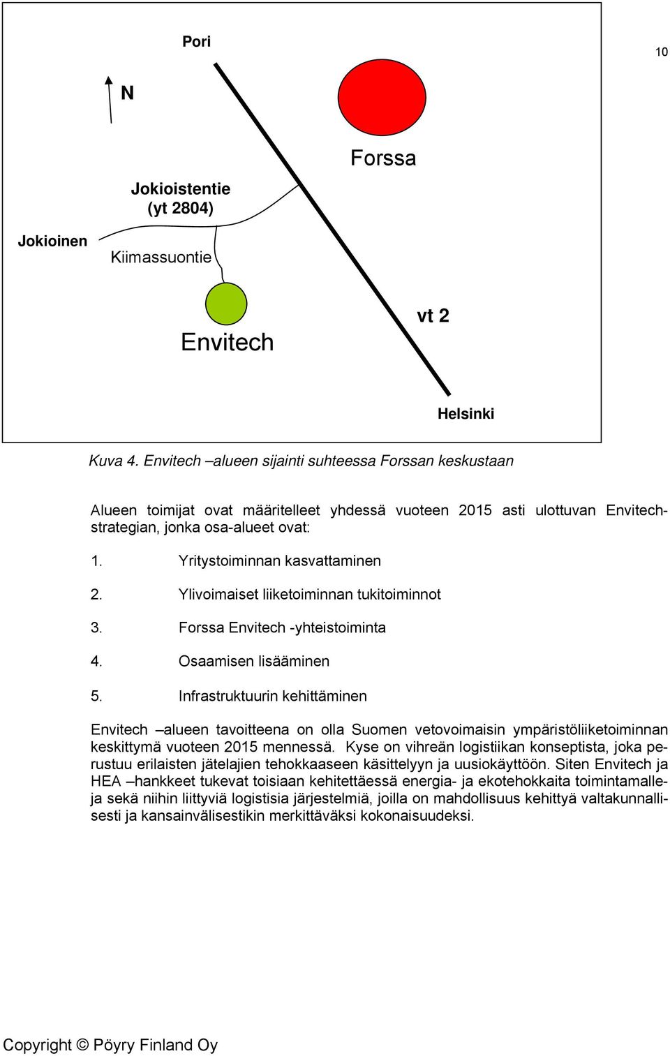 Yritystoiminnan kasvattaminen 2. Ylivoimaiset liiketoiminnan tukitoiminnot 3. Forssa Envitech -yhteistoiminta 4. Osaamisen lisääminen 5.