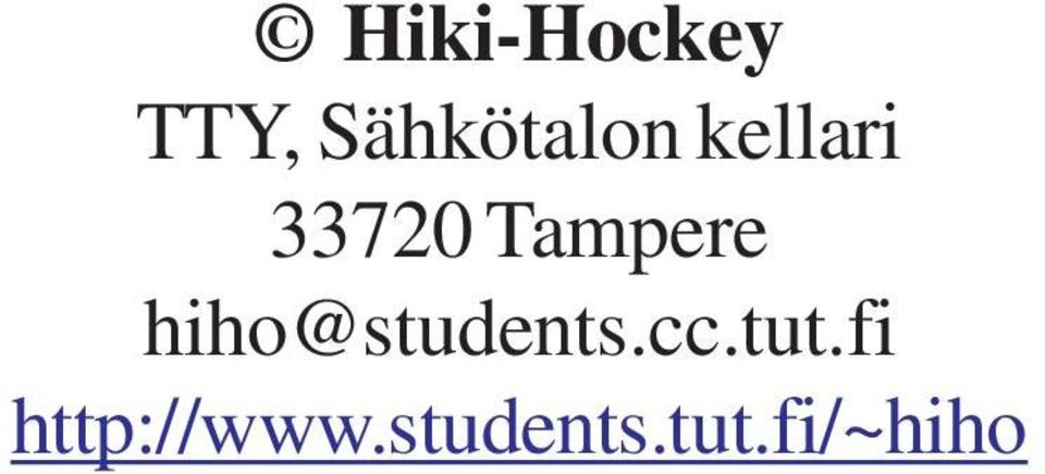 Tampere hiho@students.cc.