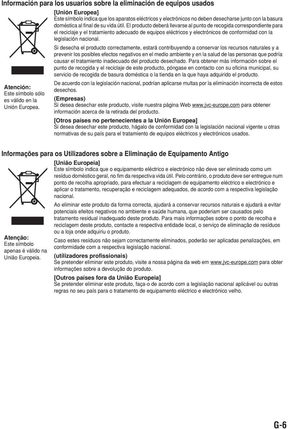 El producto deberá llevarse al punto de recogida correspondiente para el reciclaje y el tratamiento adecuado de equipos eléctricos y electrónicos de conformidad con la legislación nacional.