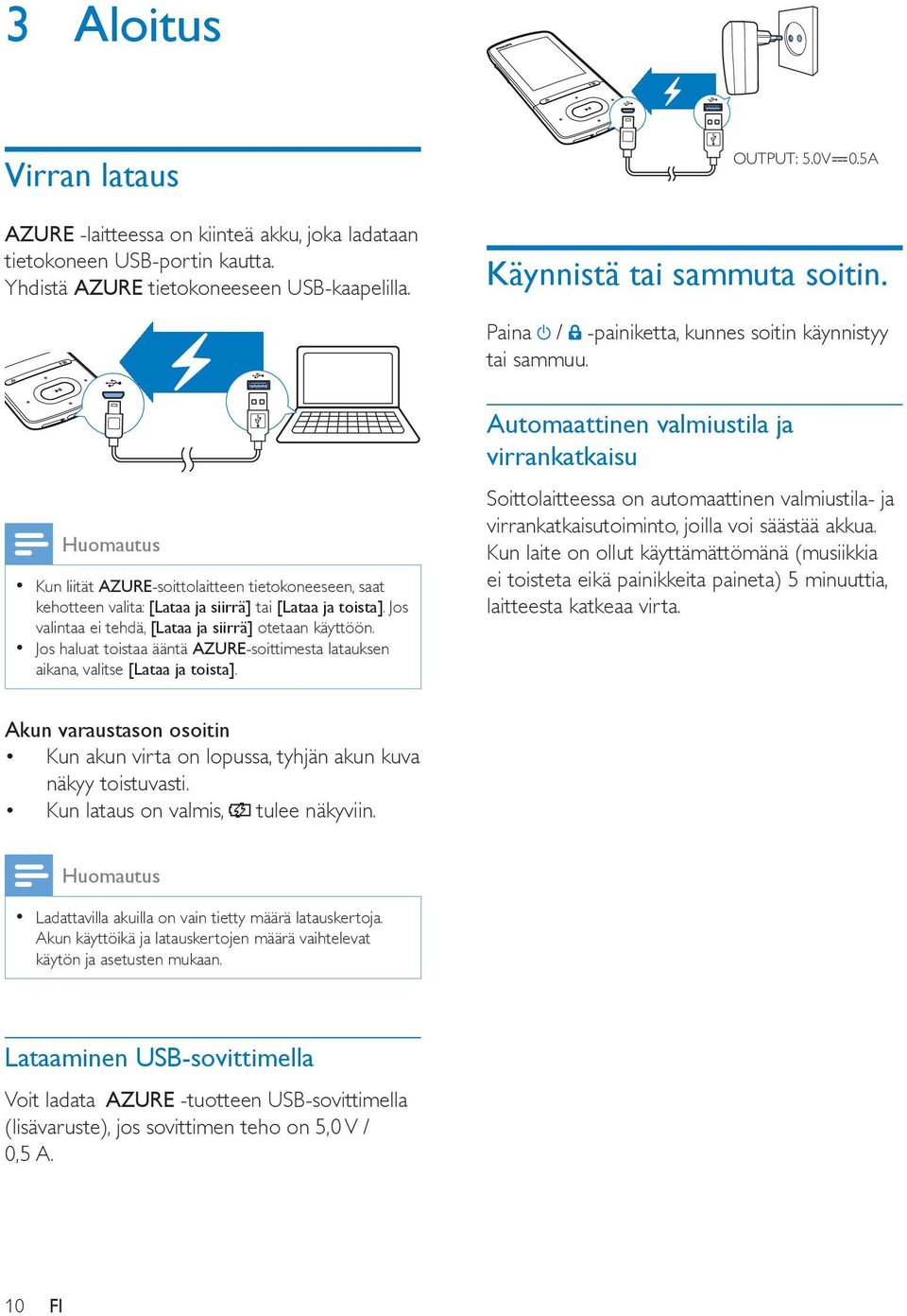 Jos valintaa ei tehdä, [Lataa ja siirrä] otetaan käyttöön. Jos haluat toistaa ääntä AZURE-soittimesta latauksen aikana, valitse [Lataa ja toista].