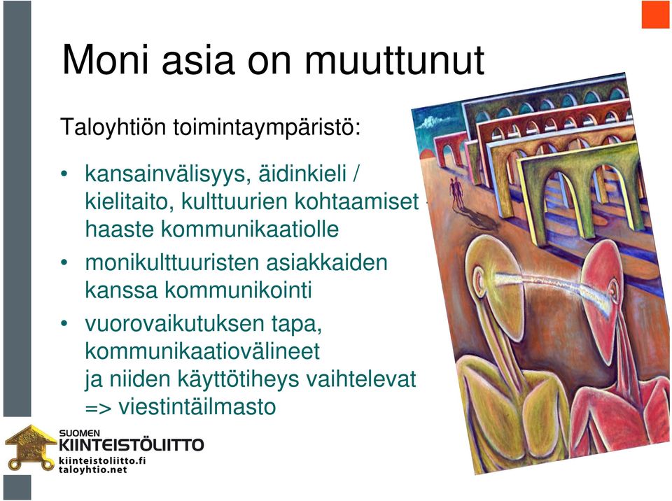 kommunikaatiolle monikulttuuristen asiakkaiden kanssa kommunikointi