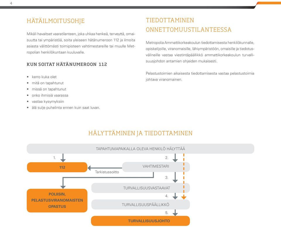 KUN SOITAT HÄTÄNUMEROON 112 kerro kuka olet mitä on tapahtunut missä on tapahtunut onko ihmisiä vaarassa vastaa kysymyksiin älä sulje puhelinta ennen kuin saat luvan.