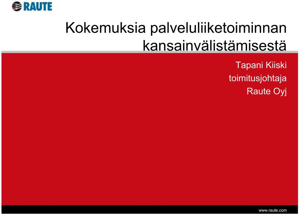 kansainvälistämisestä