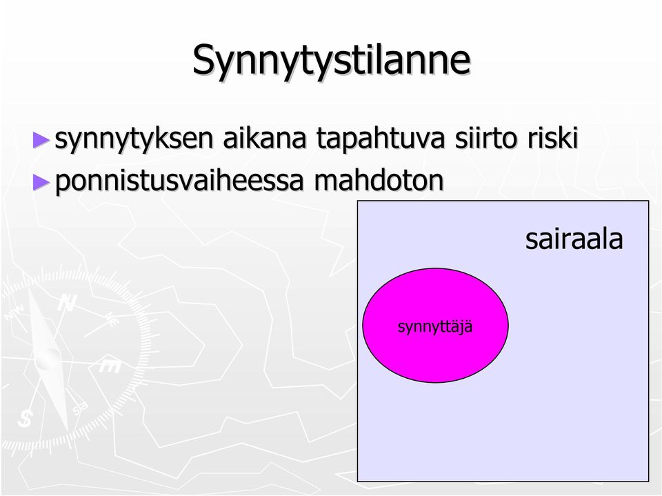 tapahtuva siirto riski