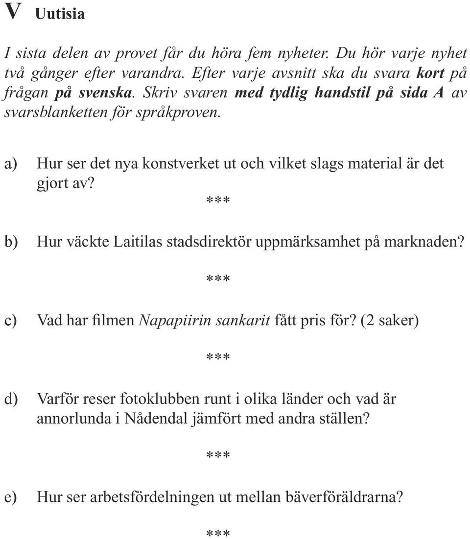 a) Hur ser det nya konstverket ut och vilket slags material är det gjort av? b) Hur väckte Laitilas stadsdirektör uppmärksamhet på marknaden?