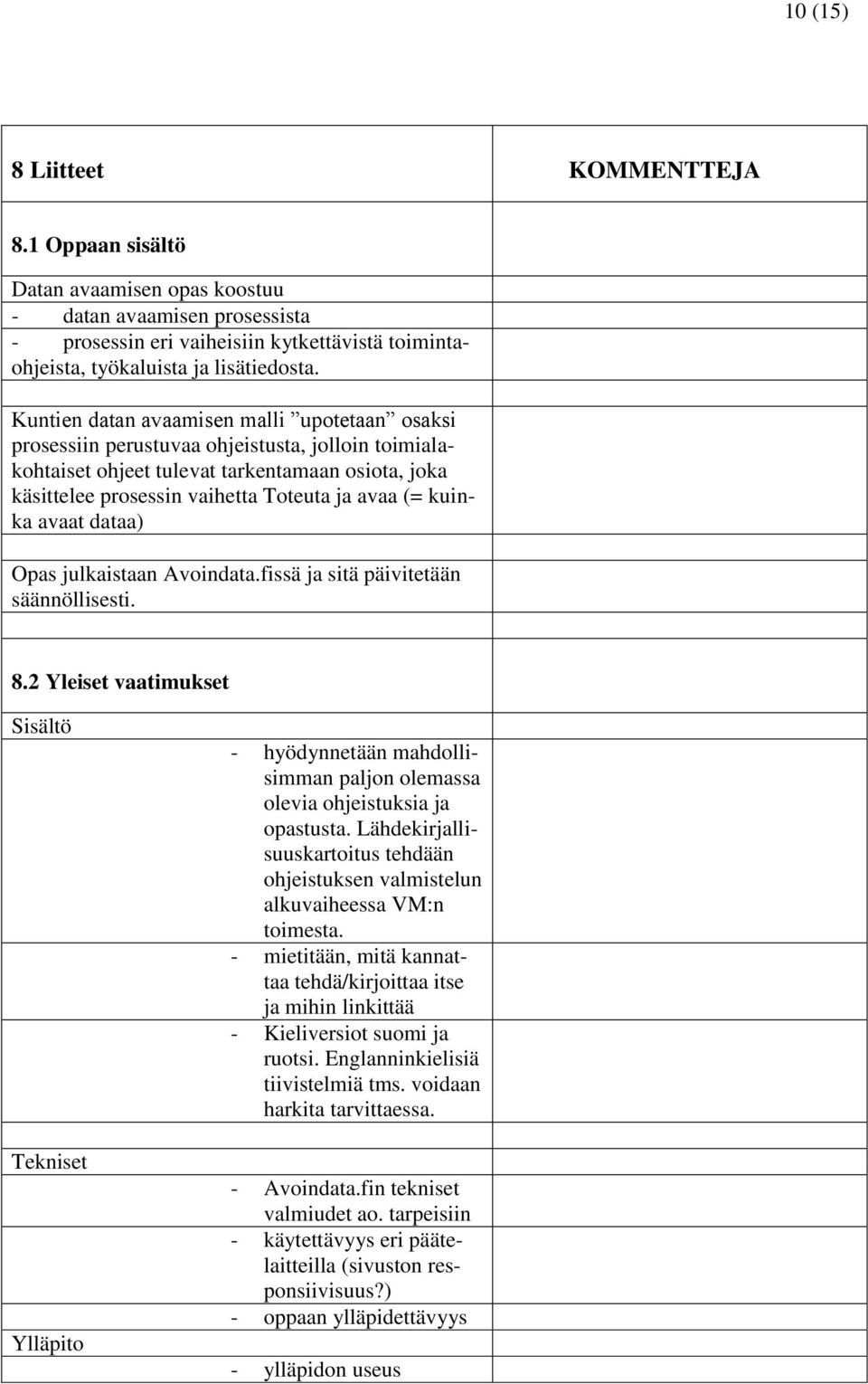 kuinka avaat dataa) Opas julkaistaan Avoindata.fissä ja sitä päivitetään säännöllisesti. 8.