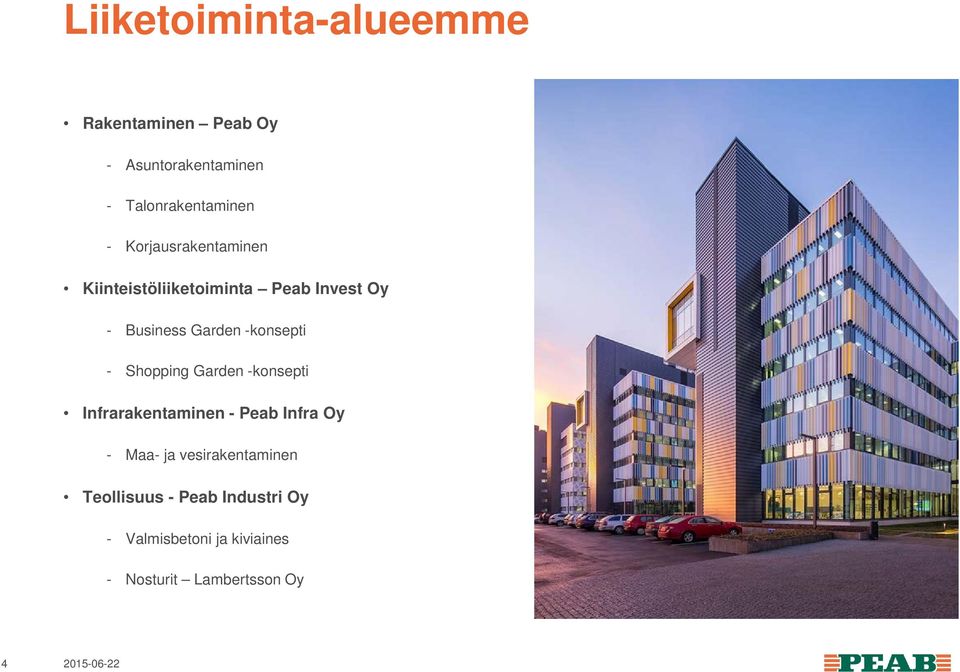 - Shopping Garden -konsepti Infrarakentaminen - Peab Infra Oy - Maa- ja