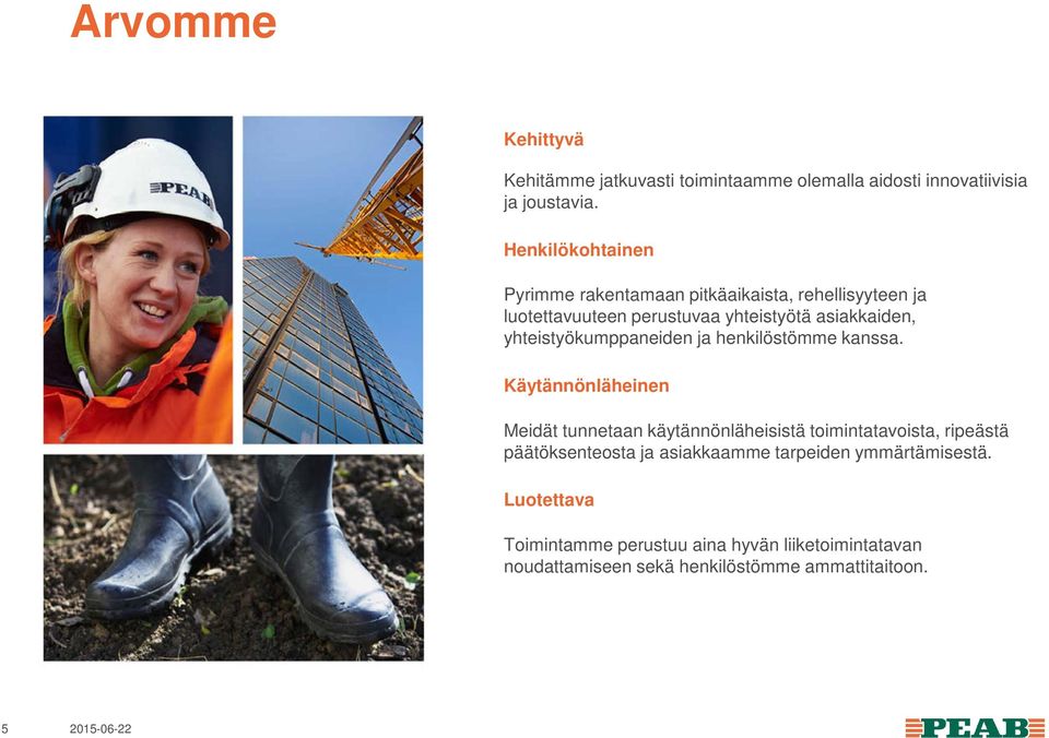 yhteistyökumppaneiden ja henkilöstömme kanssa.