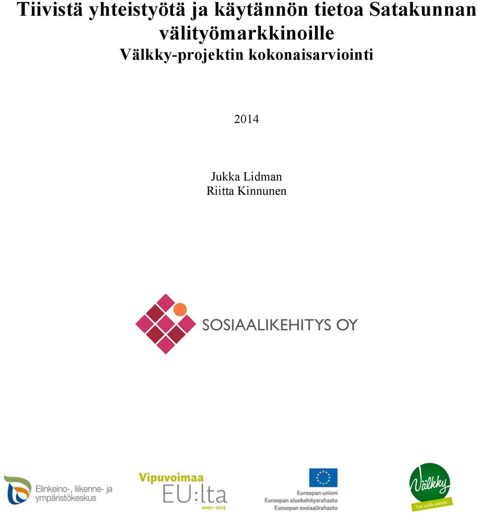 välityömarkkinoille