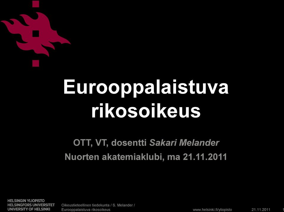 dosentti Sakari Melander