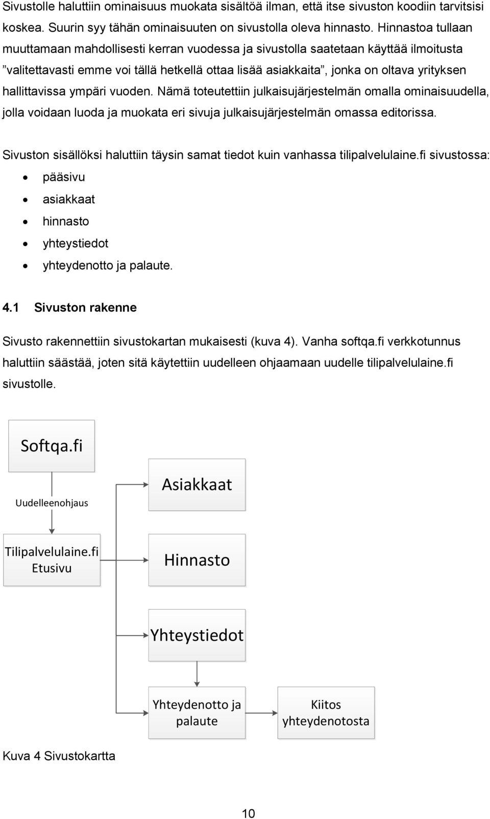 hallittavissa ympäri vuoden. Nämä toteutettiin julkaisujärjestelmän omalla ominaisuudella, jolla voidaan luoda ja muokata eri sivuja julkaisujärjestelmän omassa editorissa.