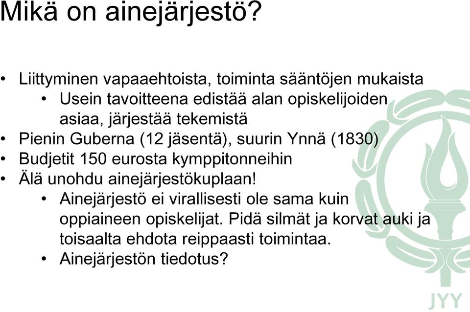 asiaa, järjestää tekemistä Pienin Guberna (12 jäsentä), suurin Ynnä (1830) Budjetit 150 eurosta