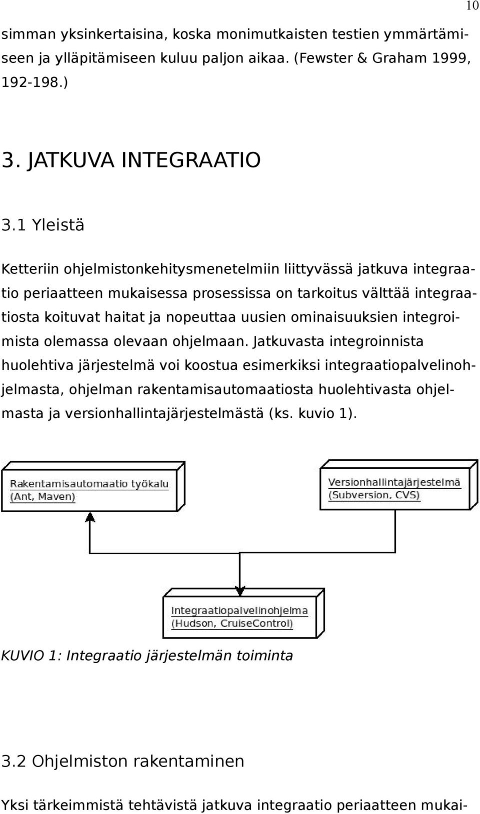 ominaisuuksien integroimista olemassa olevaan ohjelmaan.