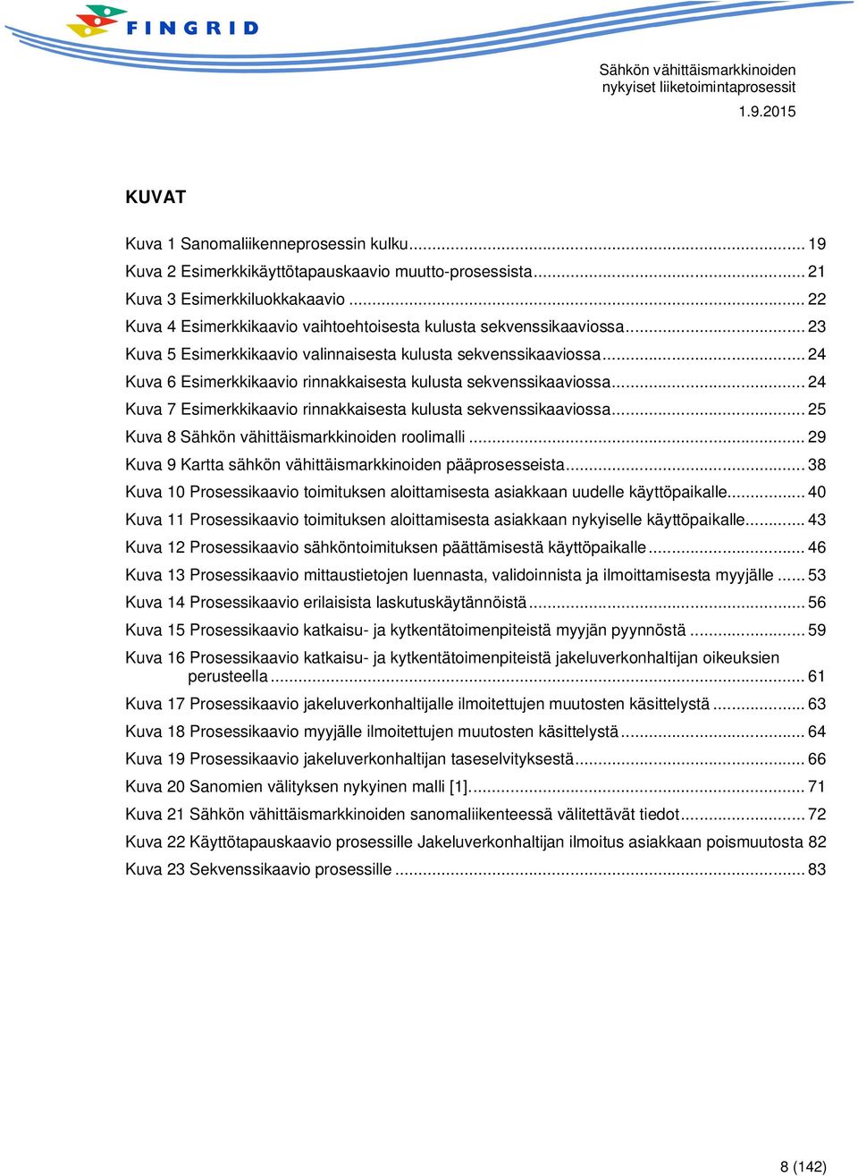 .. 24 Kuva 6 Esimerkkikaavio rinnakkaisesta kulusta sekvenssikaaviossa... 24 Kuva 7 Esimerkkikaavio rinnakkaisesta kulusta sekvenssikaaviossa... 25 Kuva 8 Sähkön vähittäismarkkinoiden roolimalli.