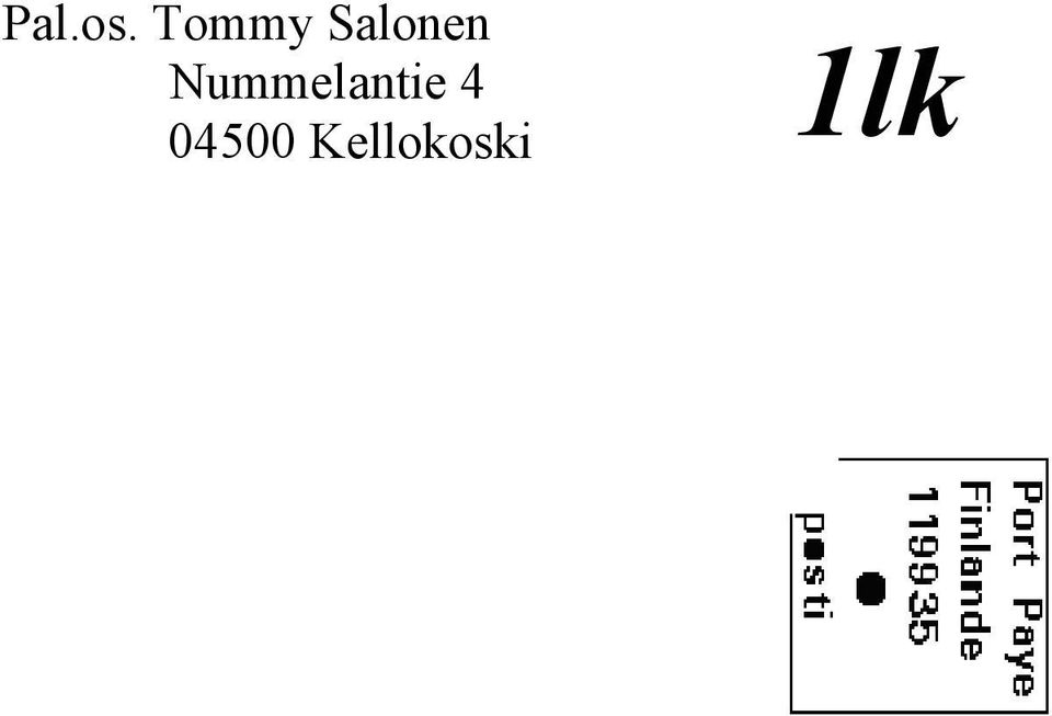 Nummelantie 4