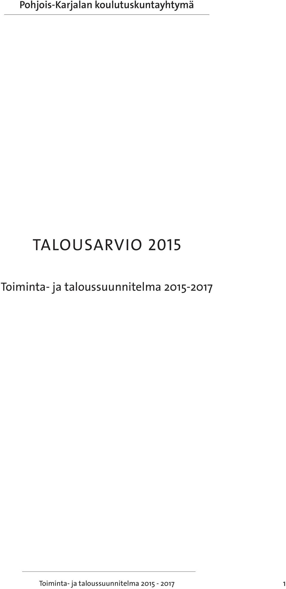 taloussuunnitelma -