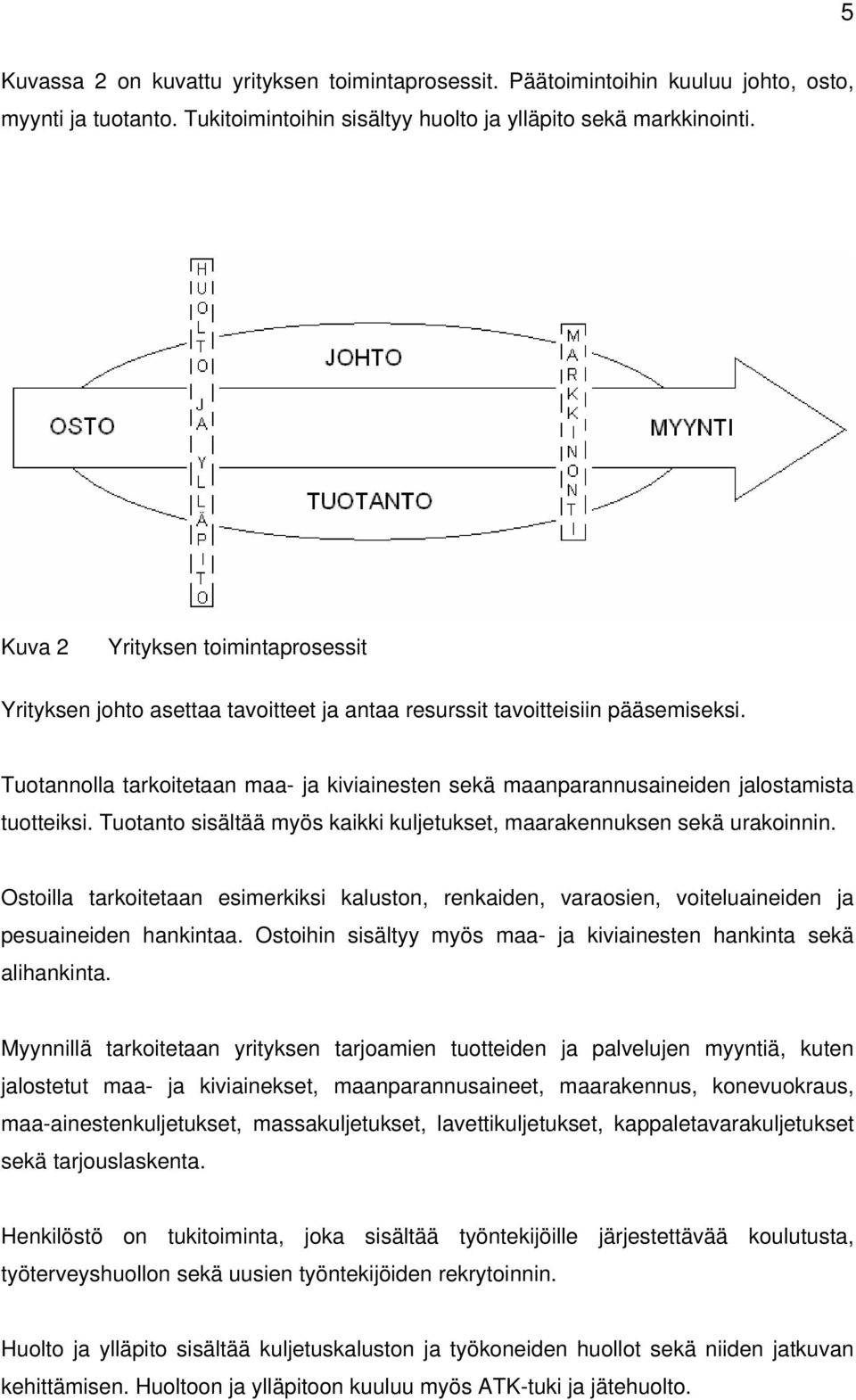 Tuotannolla tarkoitetaan maa- ja kiviainesten sekä maanparannusaineiden jalostamista tuotteiksi. Tuotanto sisältää myös kaikki kuljetukset, maarakennuksen sekä urakoinnin.