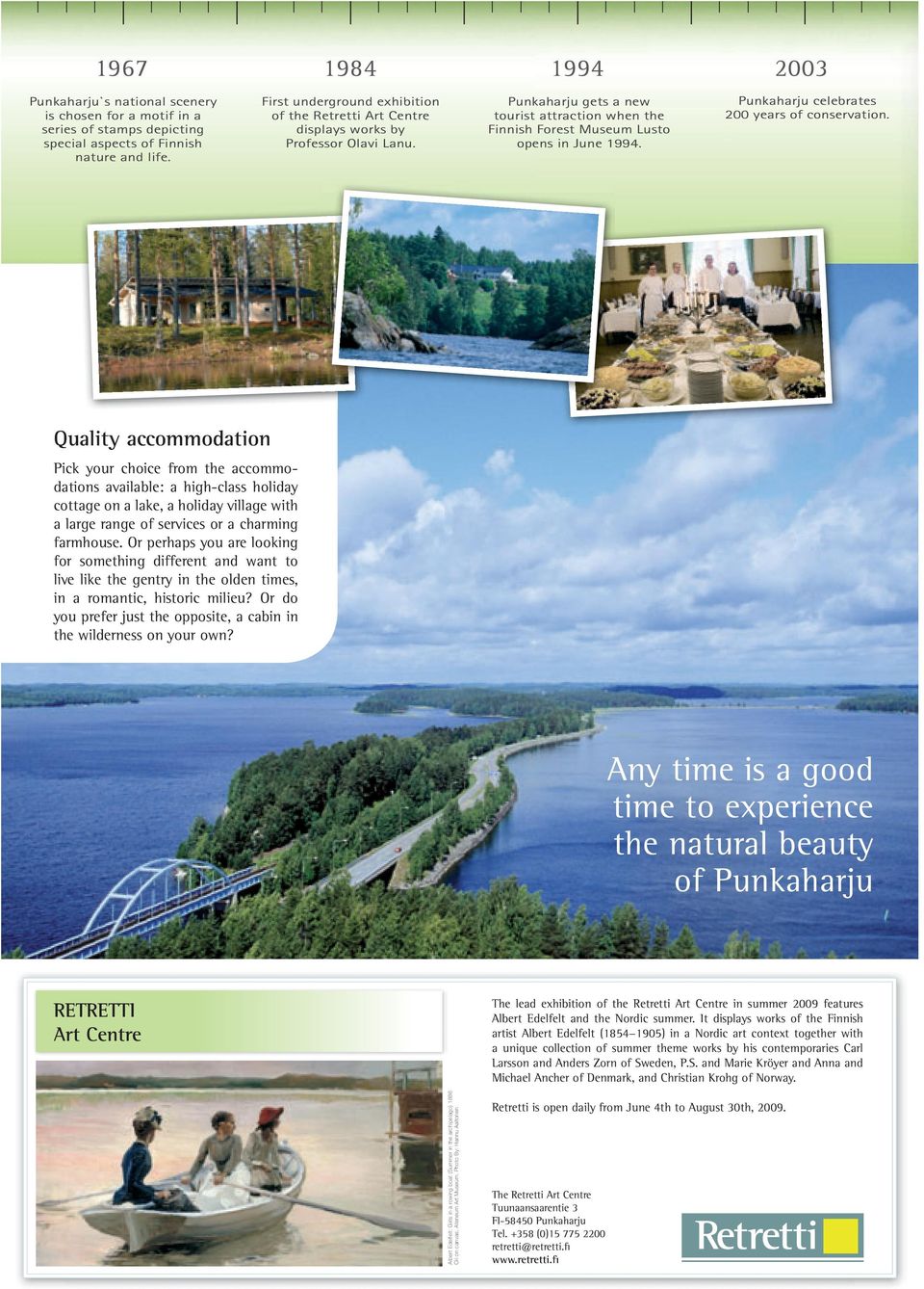 Punkaharju celebrates 200 years of conservation.