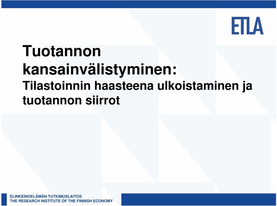 Tilastoinnin