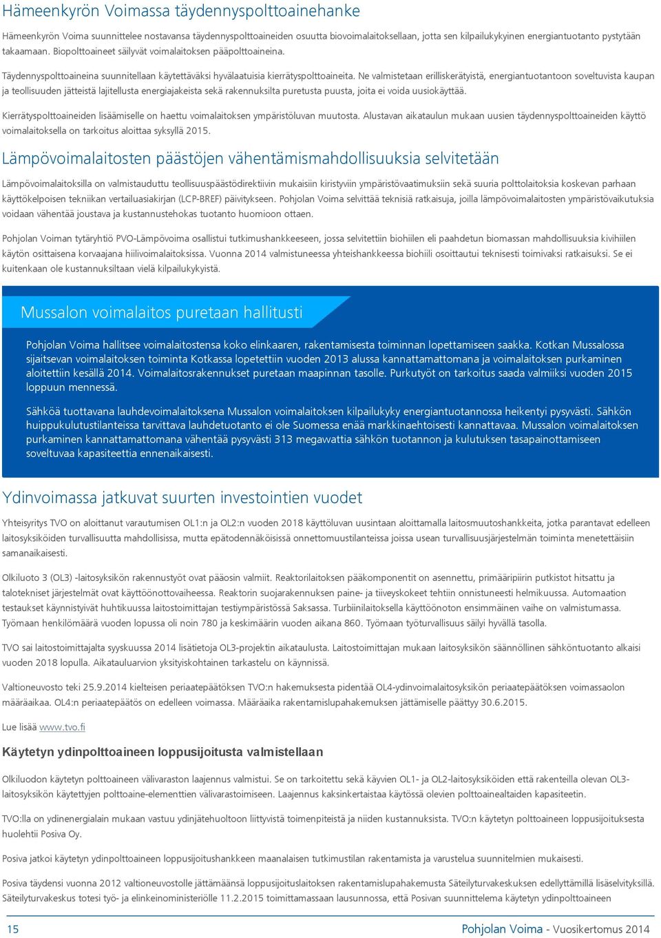 Ne valmistetaan erilliskerätyistä, energiantuotantoon soveltuvista kaupan ja teollisuuden jätteistä lajitellusta energiajakeista sekä rakennuksilta puretusta puusta, joita ei voida uusiokäyttää.