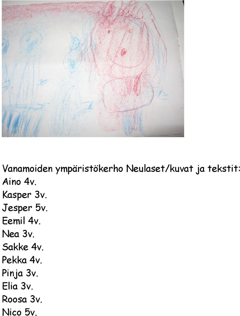 Kasper 3v. Jesper 5v. Eemil 4v. Nea 3v.