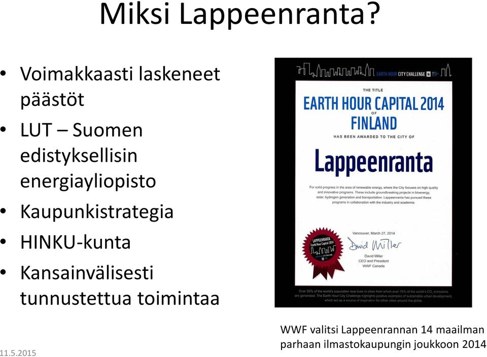 energiayliopisto Kaupunkistrategia HINKU-kunta