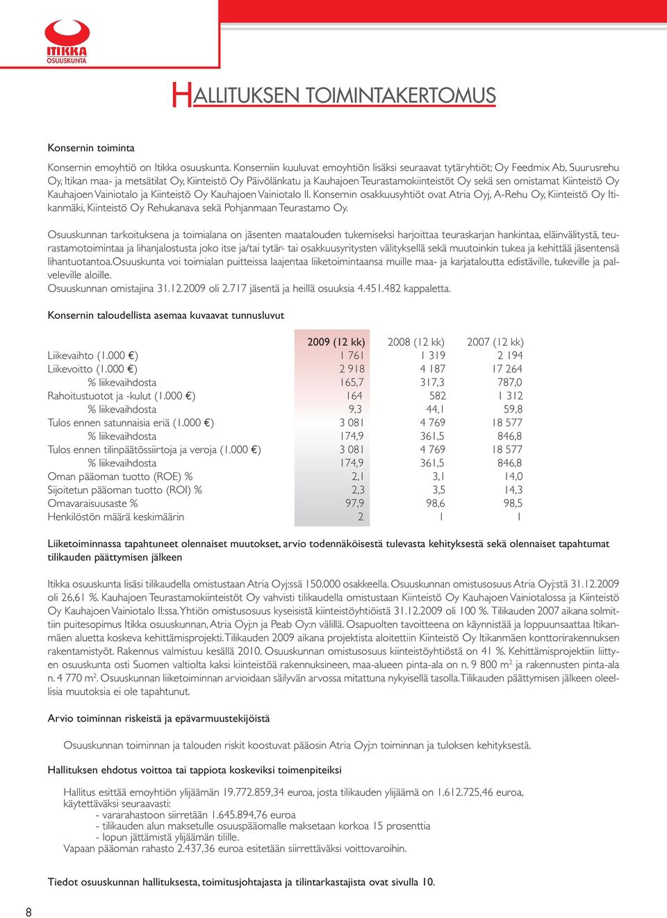 omistamat Kiinteistö Oy Kauhajoen Vainiotalo ja Kiinteistö Oy Kauhajoen Vainiotalo II.