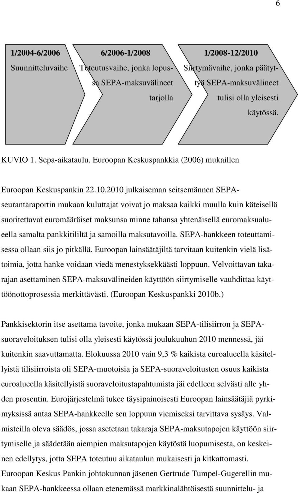 2010 julkaiseman seitsemännen SEPAseurantaraportin mukaan kuluttajat voivat jo maksaa kaikki muulla kuin käteisellä suoritettavat euromääräiset maksunsa minne tahansa yhtenäisellä euromaksualueella