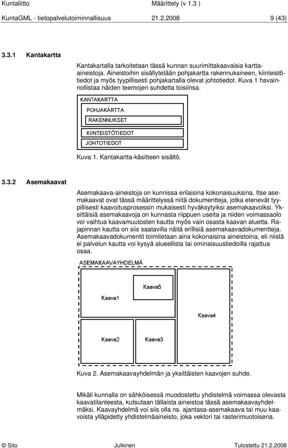 3.3.2 Asemakaavat Asemakaava-aineistoja on kunnissa erilaisina kokonaisuuksina.