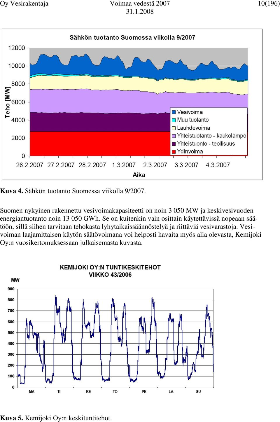 Se on kuitenkin vain osittain käytettävissä nopeaan säätöön, sillä siihen tarvitaan tehokasta lyhytaikaissäännöstelyä ja riittäviä