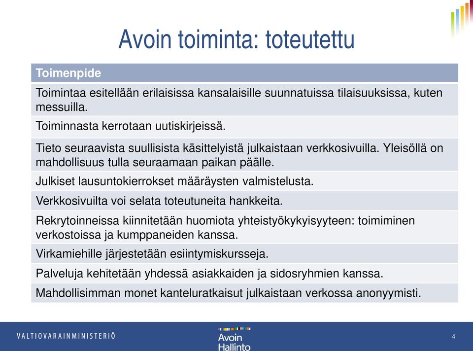 Julkiset lausuntokierrokset määräysten valmistelusta. Verkkosivuilta voi selata toteutuneita hankkeita.