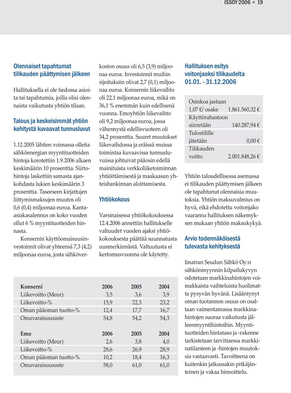 Siirtohintoja laskettiin samasta ajankohdasta lukien keskimäärin 3 prosenttia. Taseeseen kirjattujen liittymismaksujen muutos oli 0,6 (0,4) miljoonaa euroa.