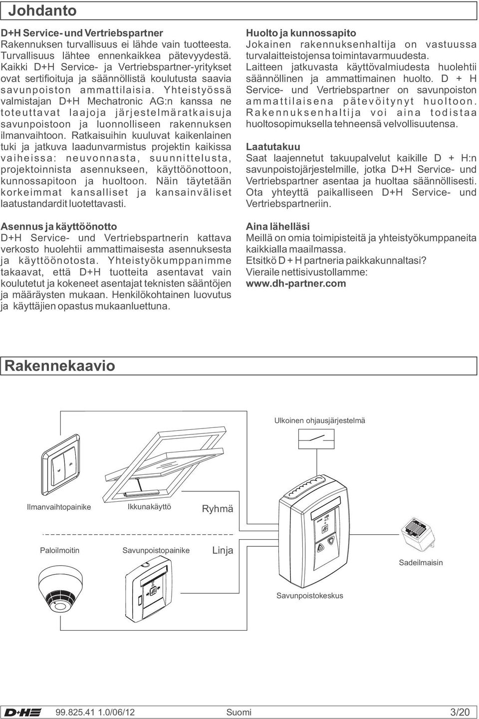 Yhteistyössä valmistajan D+H Mechatronic AG:n kanssa ne toteuttavat laajoja järjestelmäratkaisuja savunpoistoon ja luonnolliseen rakennuksen ilmanvaihtoon.