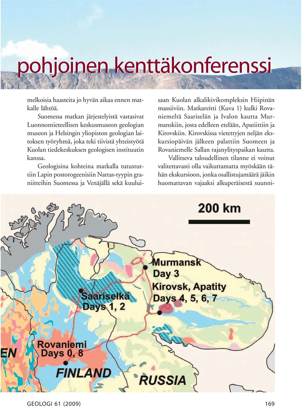 geologisen instituutin kanssa.
