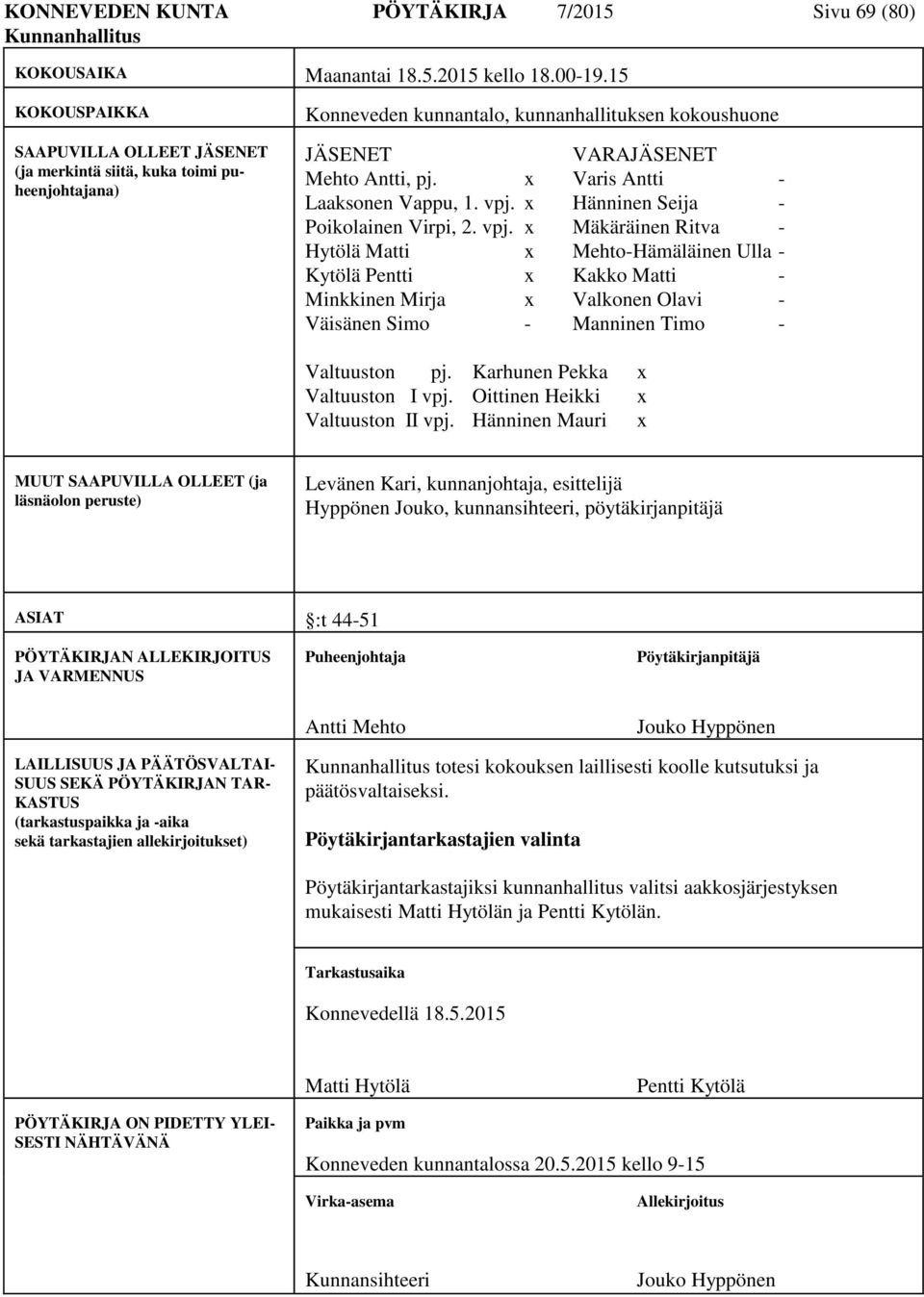 x Varis Antti - Laaksonen Vappu, 1. vpj.