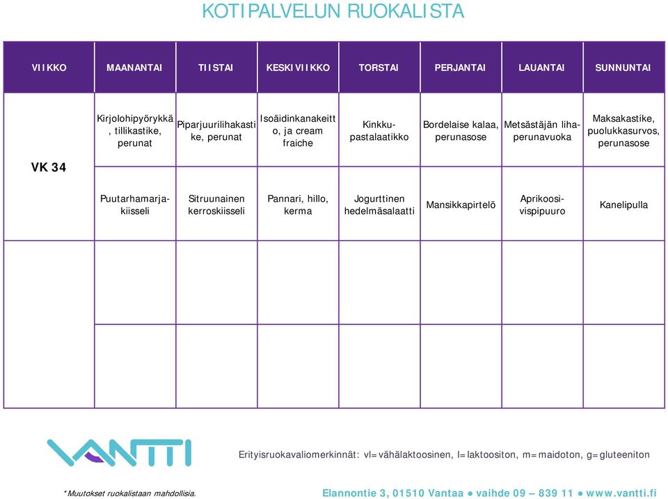 Maksakastike, VK 34 kerroskiisseli Pannari, hillo, kerma Jogurttinen