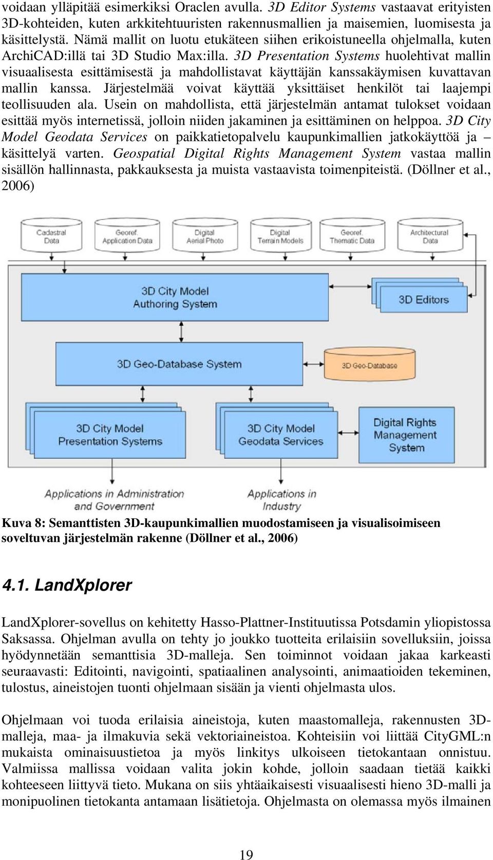 3D Presentation Systems huolehtivat mallin visuaalisesta esittämisestä ja mahdollistavat käyttäjän kanssakäymisen kuvattavan mallin kanssa.